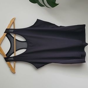 Athleta Black Workout Mesh Tank